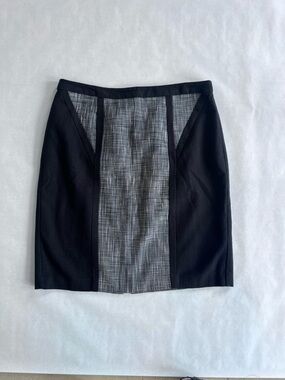 Calvin Klein Black & White Cotton Blend Pencil Skirt Women’s Size 12